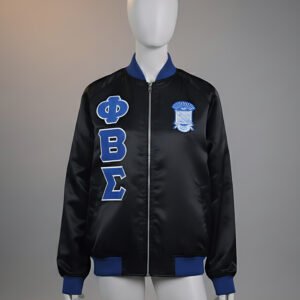 The D9 Greek Wear Midnight Bomber: Phi Beta Sigma Edition